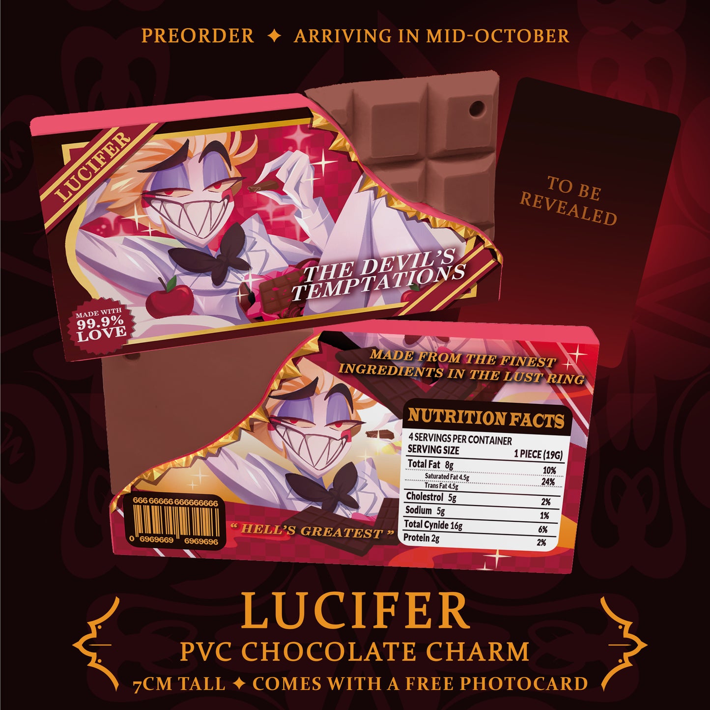 [PRE-ORDER] Lucifer PVC CHocolate Charm