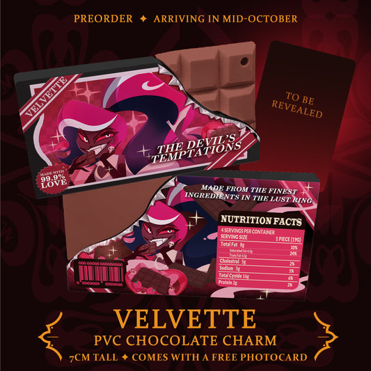 [PRE-ORDER] Velvette PVC CHocolate Charm