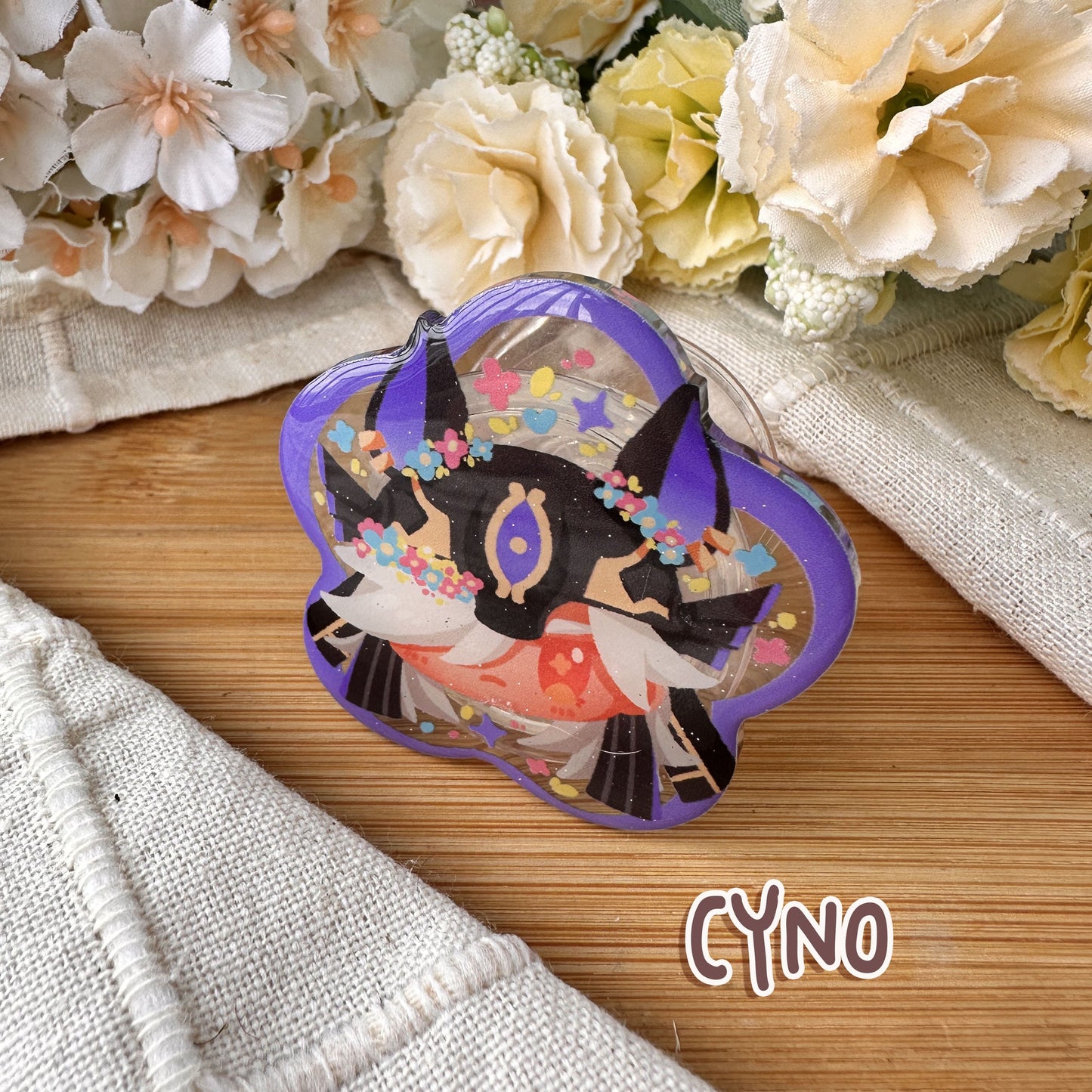 Genshin Impact chibi Acrylic Phone Grip