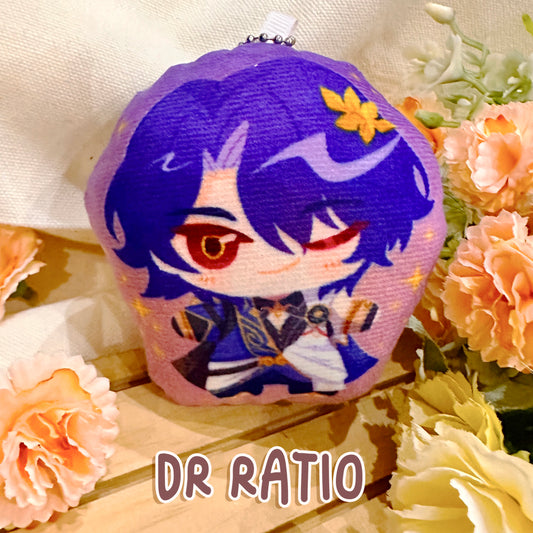 Dr Ratio - Honkai Star Rail - Squeaky Plushie Keychain