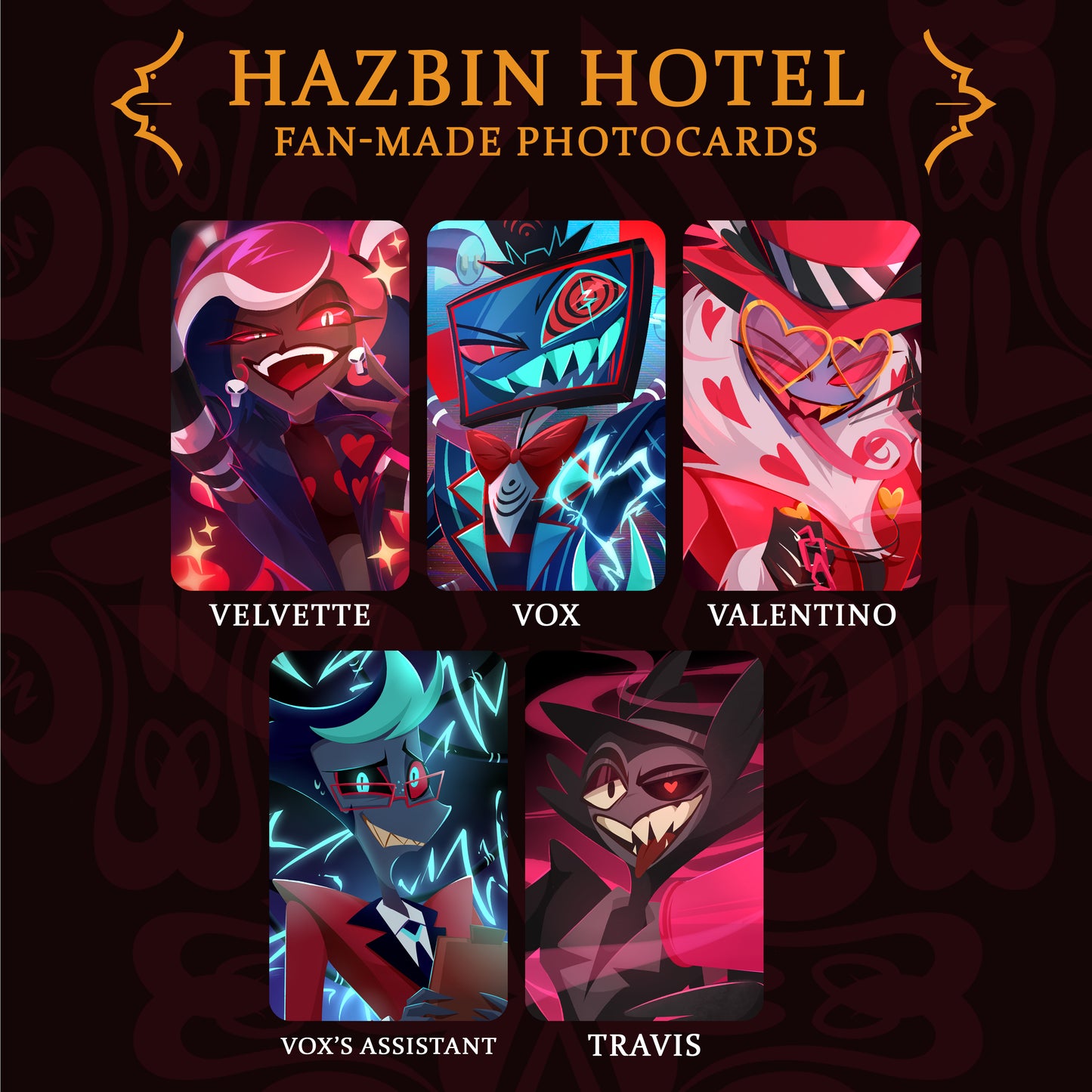 Hazbin Hotel Photocards