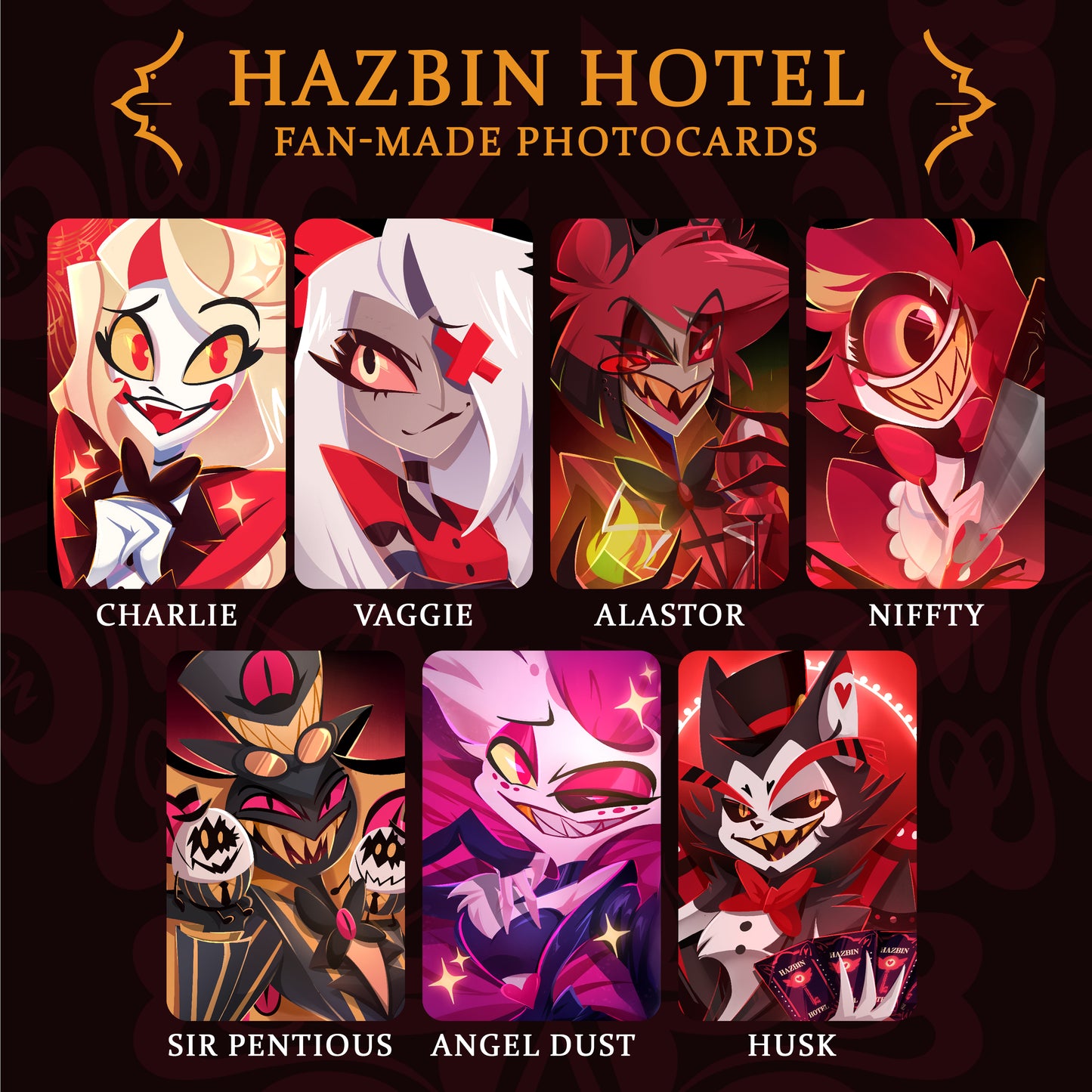 Hazbin Hotel Photocards