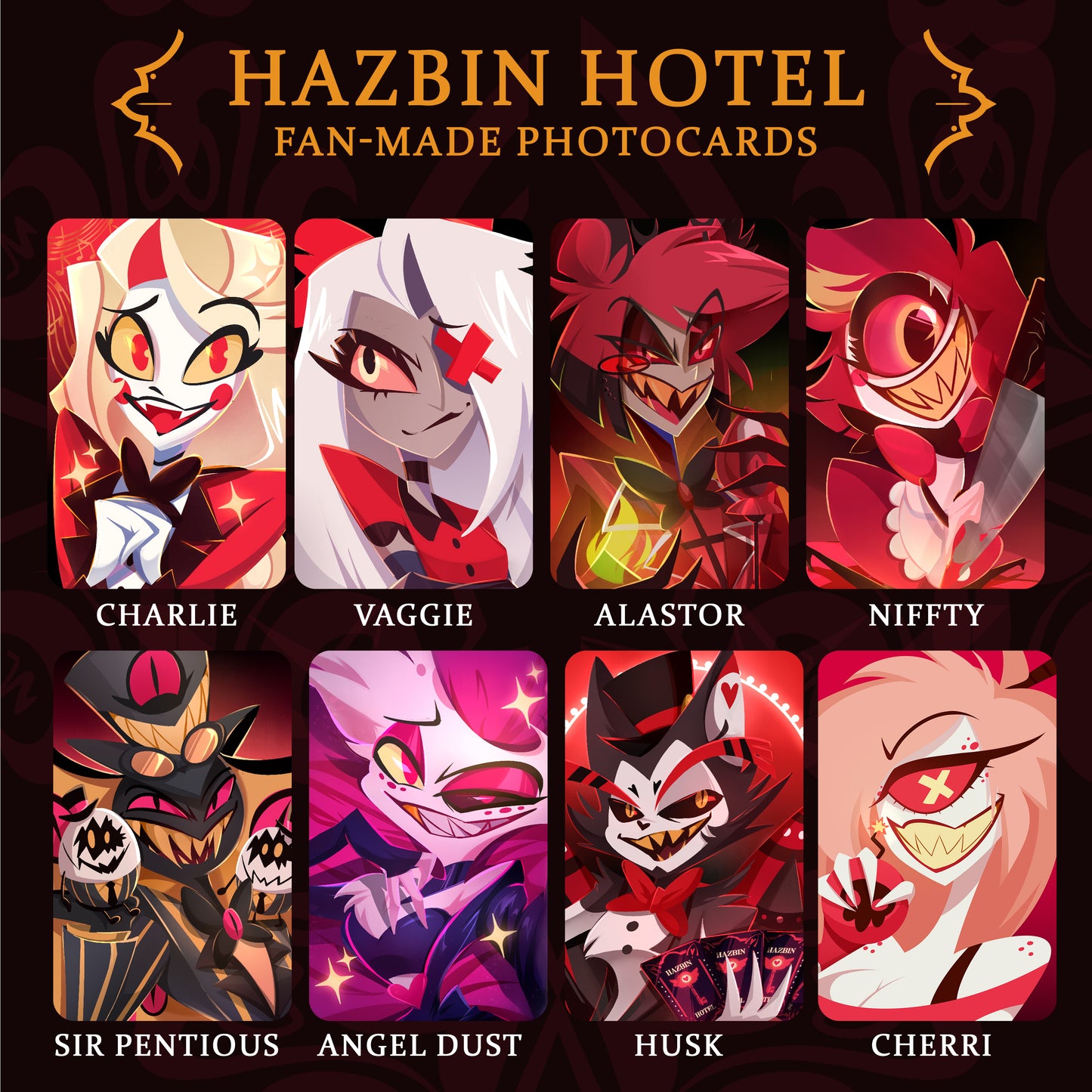 Hazbin Hotel Photocards