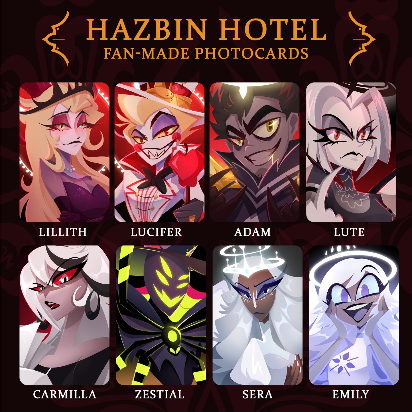 Hazbin Hotel Photocards