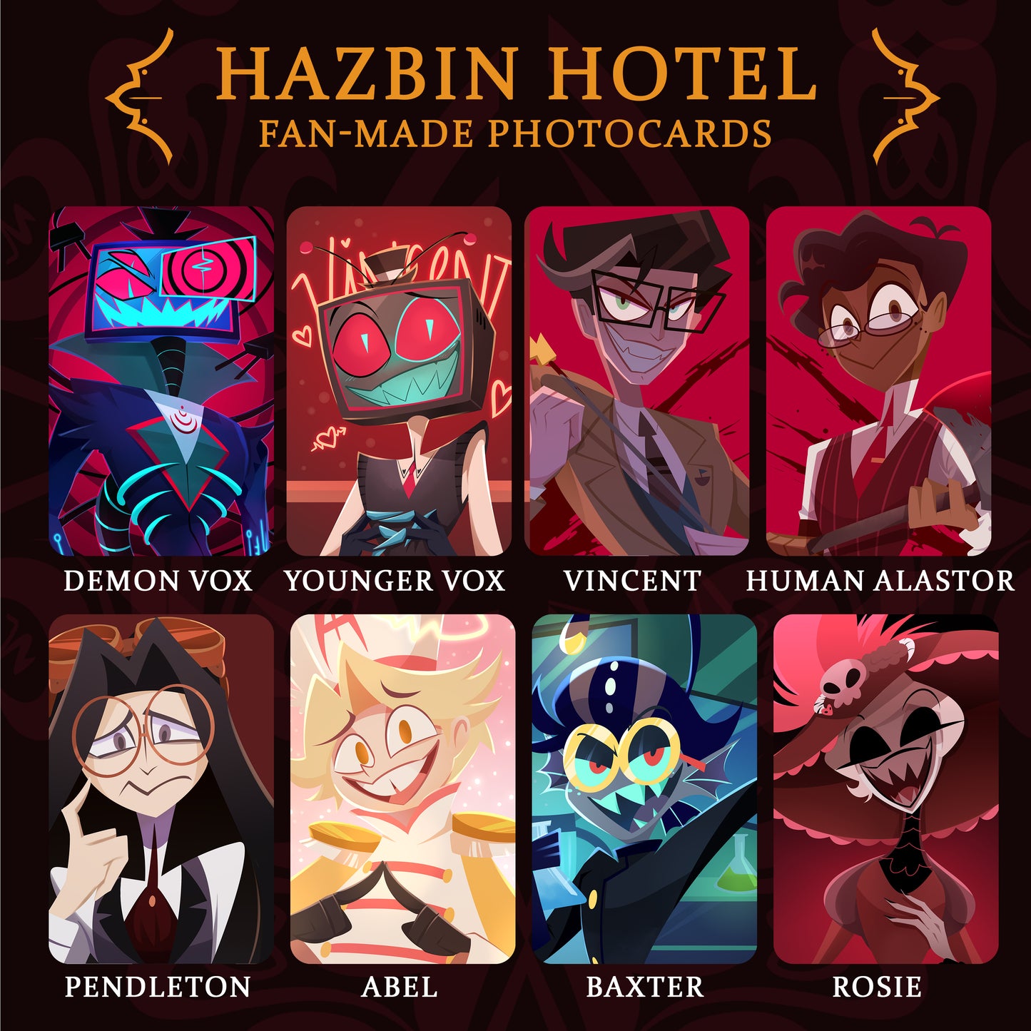 Hazbin Hotel Photocards
