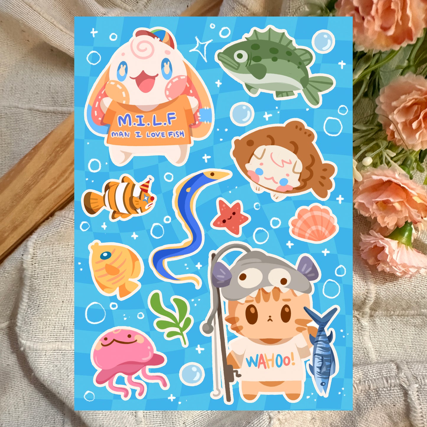 Original glittery sticker sheets