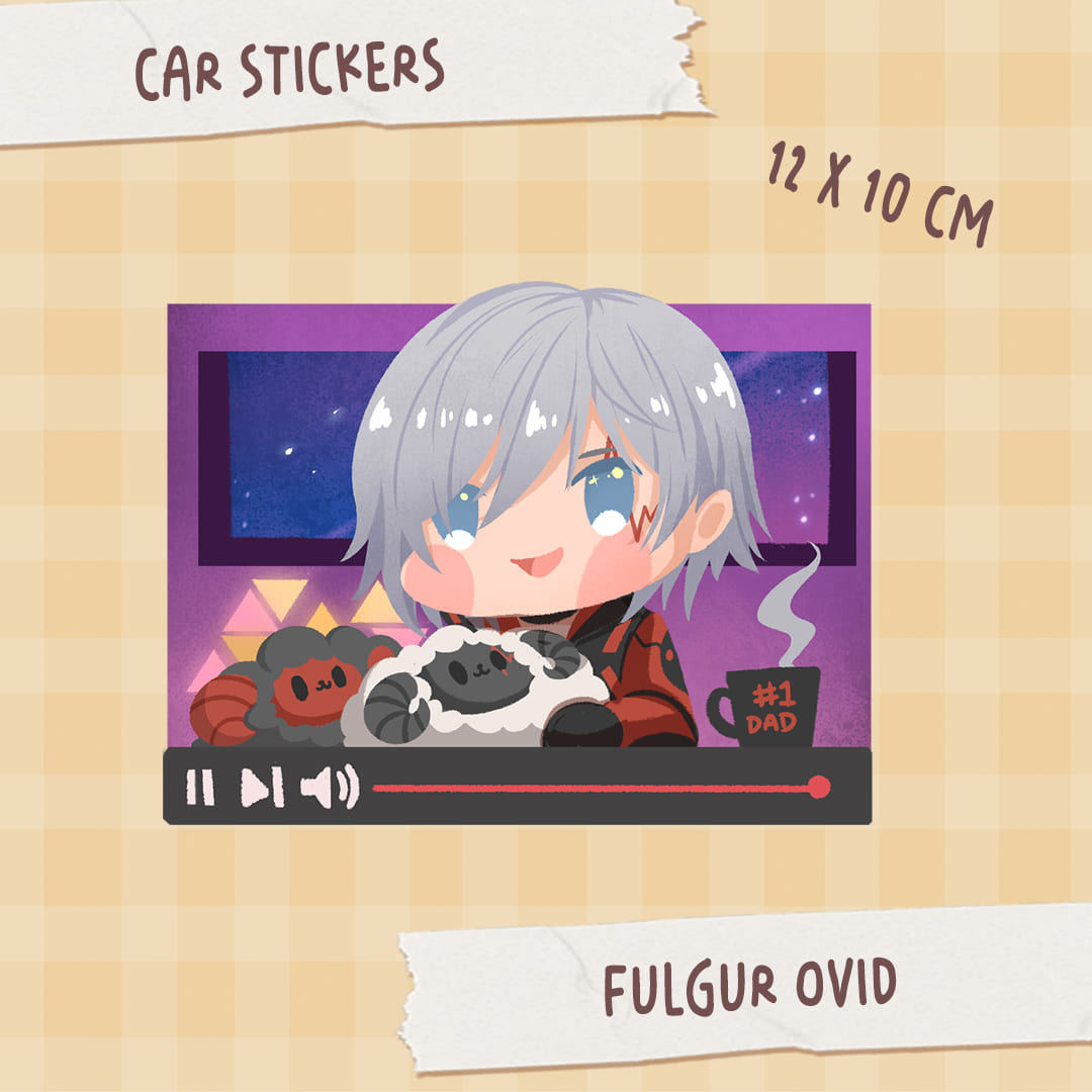 Nijisanji EN chibi cute Car Window Stickers