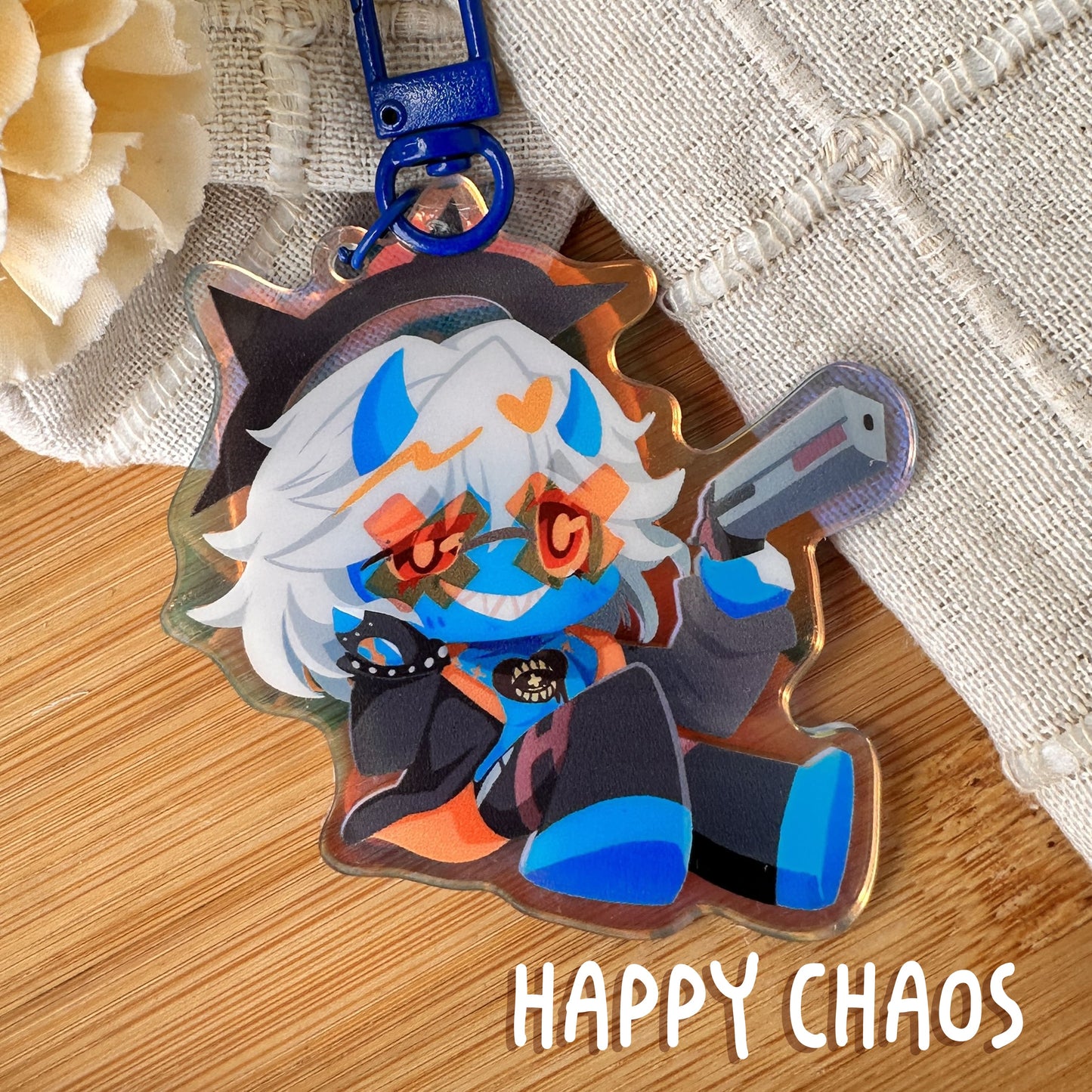 Guilty Gear chibi rainbow acrylic Keychains