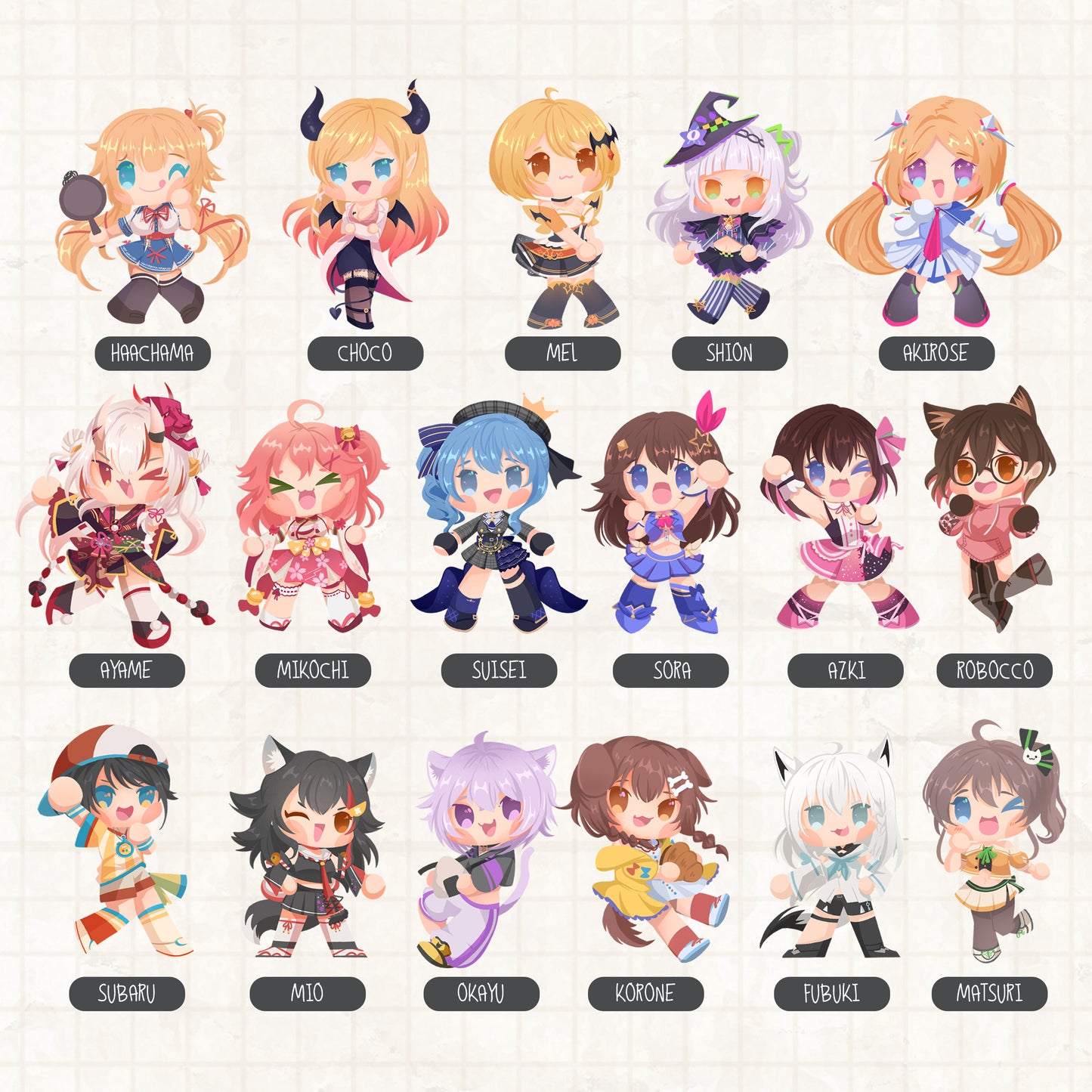 Hololive JP/EN/ID Stickers