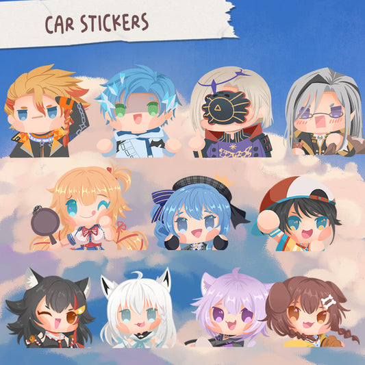 Holostars Hololive chibi Window stickers