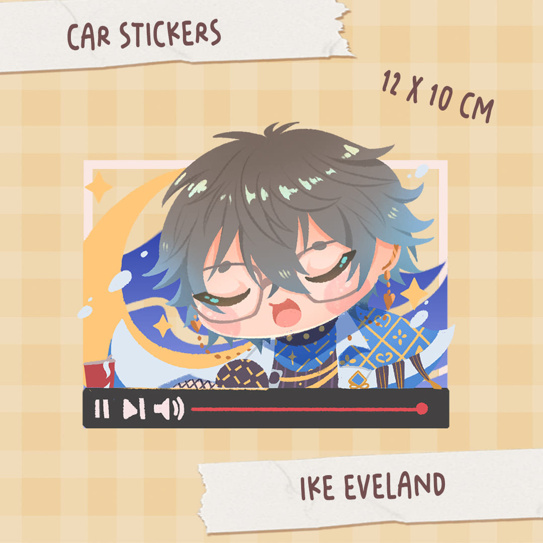 Nijisanji EN chibi cute Car Window Stickers