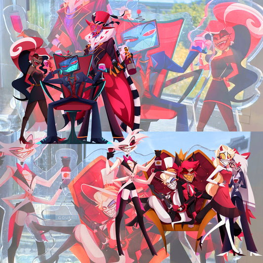 (PREORDER) Hazbin Hotel +Vees Host themed Acrylic Standees