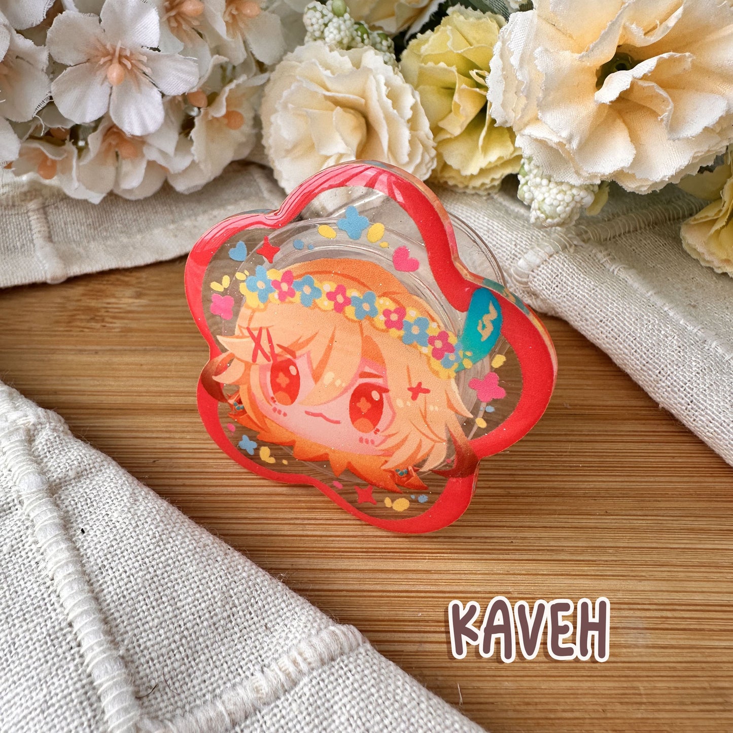 Genshin Impact chibi Acrylic Phone Grip