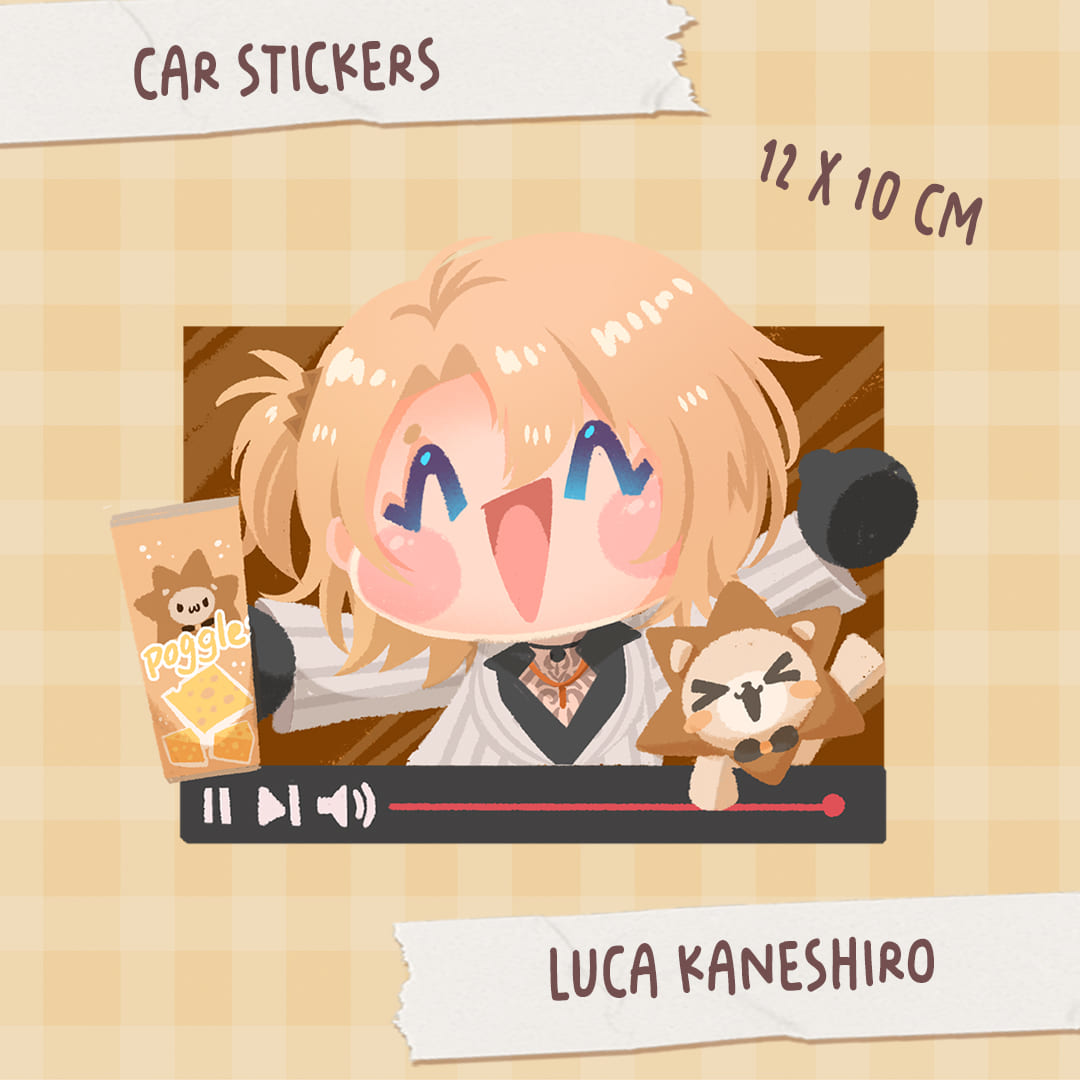 Nijisanji EN chibi cute Car Window Stickers