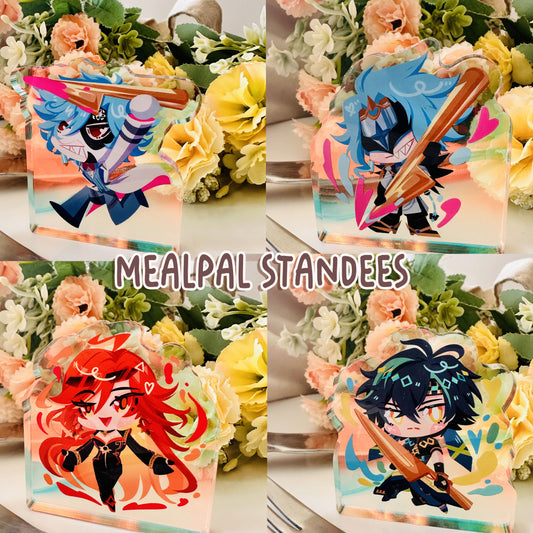 Genshin Impact Thick Acrylic Mealpals Standees