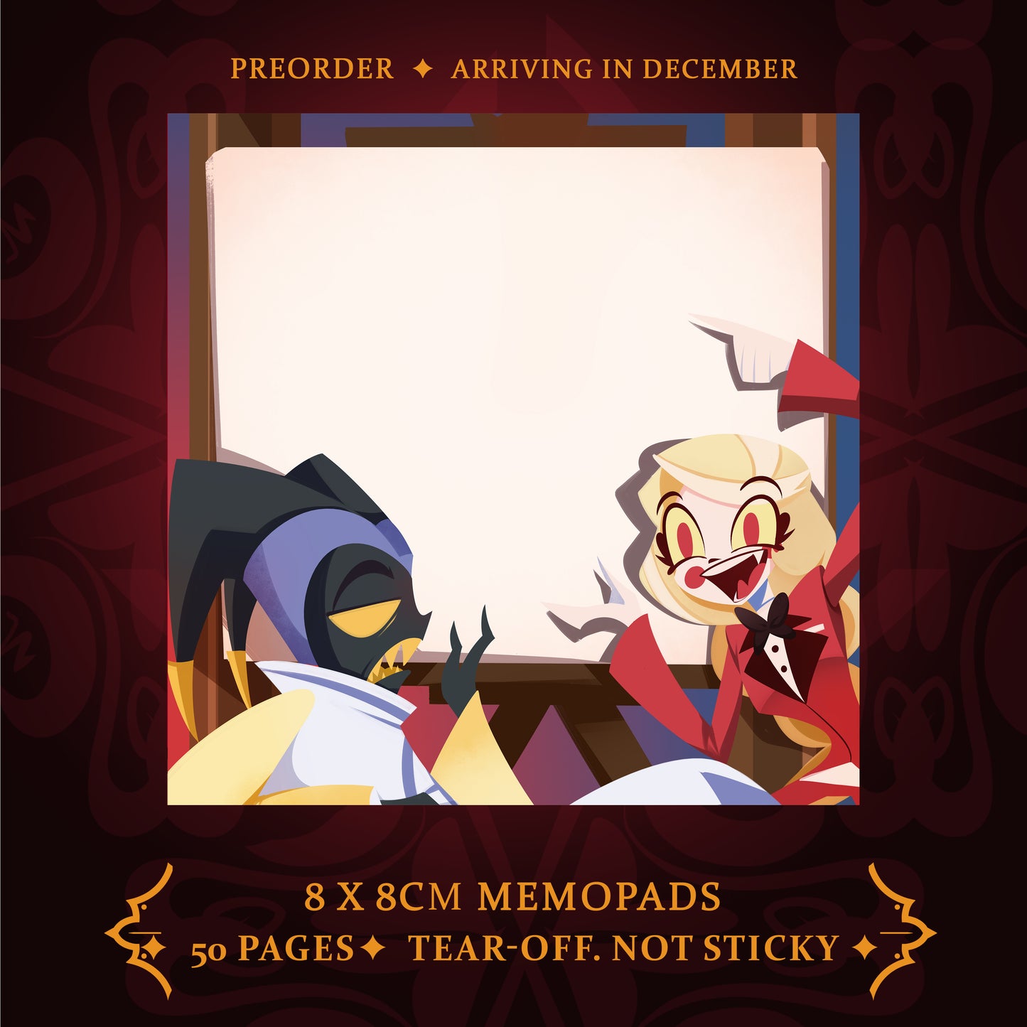 (PRE-ORDER) Hazbin Hotel Memopad