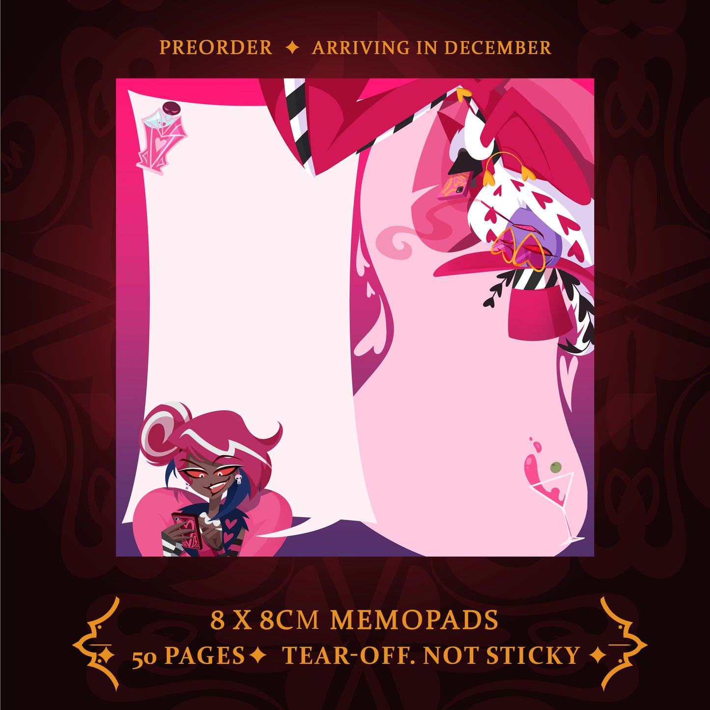 (PRE-ORDER) Hazbin Hotel Memopad