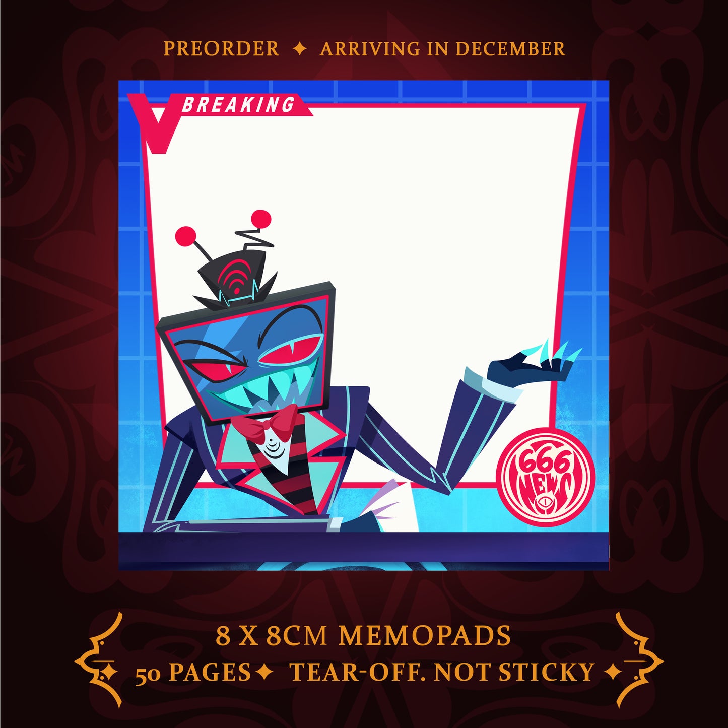 (PRE-ORDER) Hazbin Hotel Memopad