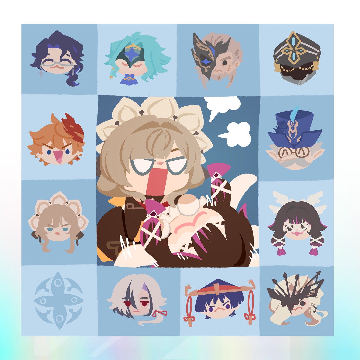(PREORDER) Fatui Glasses cloth