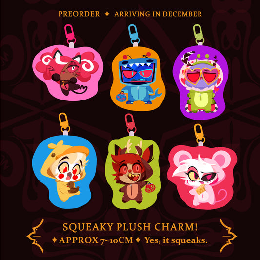 (PRE-ORDER) Hazbin Hotel Halloween Squeaky charms