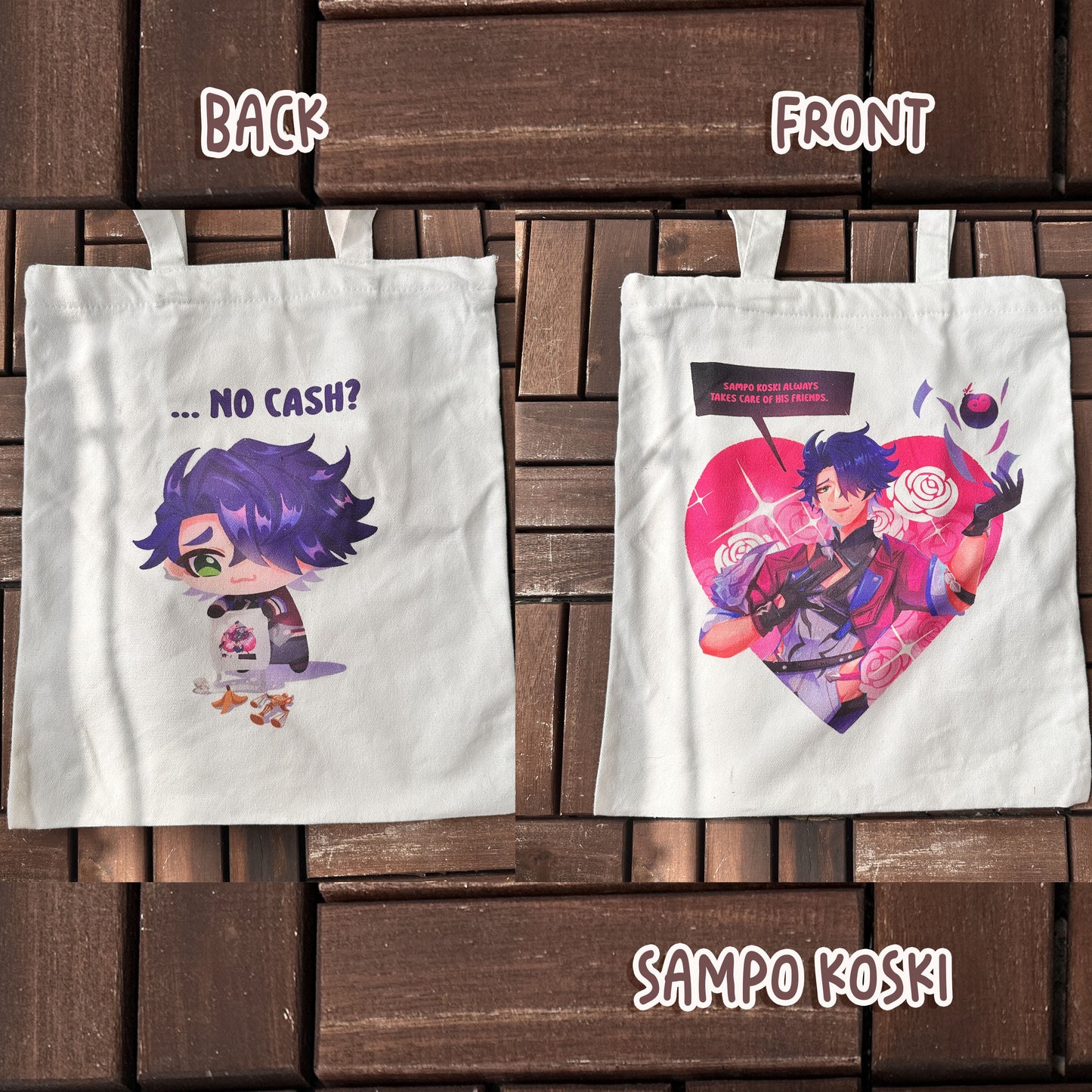 Honkai Star Rail Cute Canvas Totebag