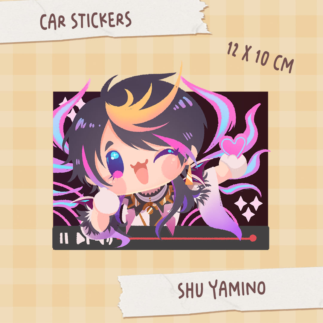 Nijisanji EN chibi cute Car Window Stickers