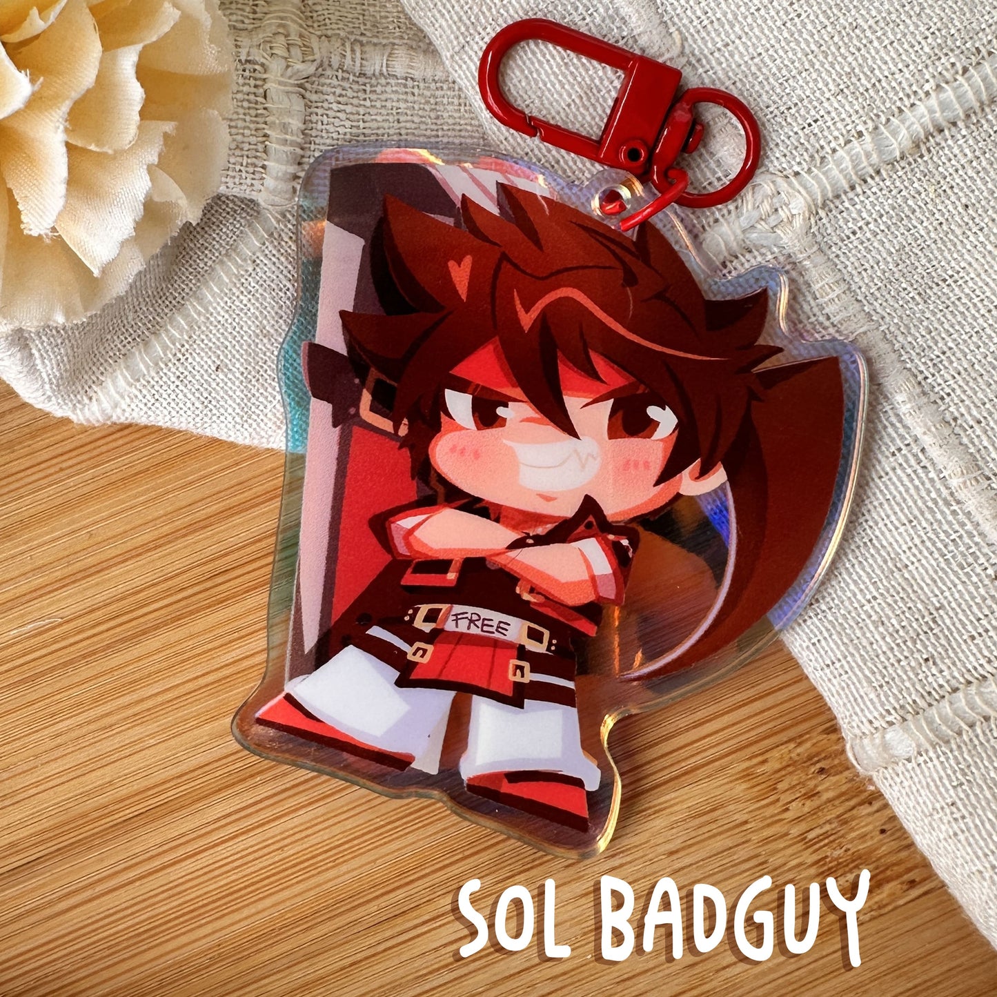 Guilty Gear chibi rainbow acrylic Keychains