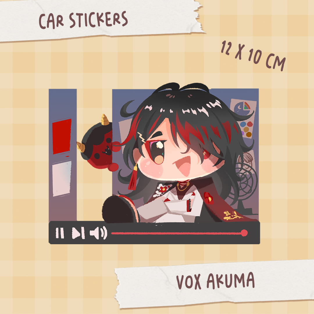 Nijisanji EN chibi cute Car Window Stickers