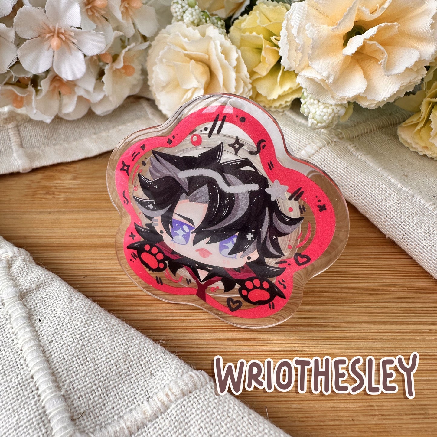 Genshin Impact chibi Acrylic Phone Grip