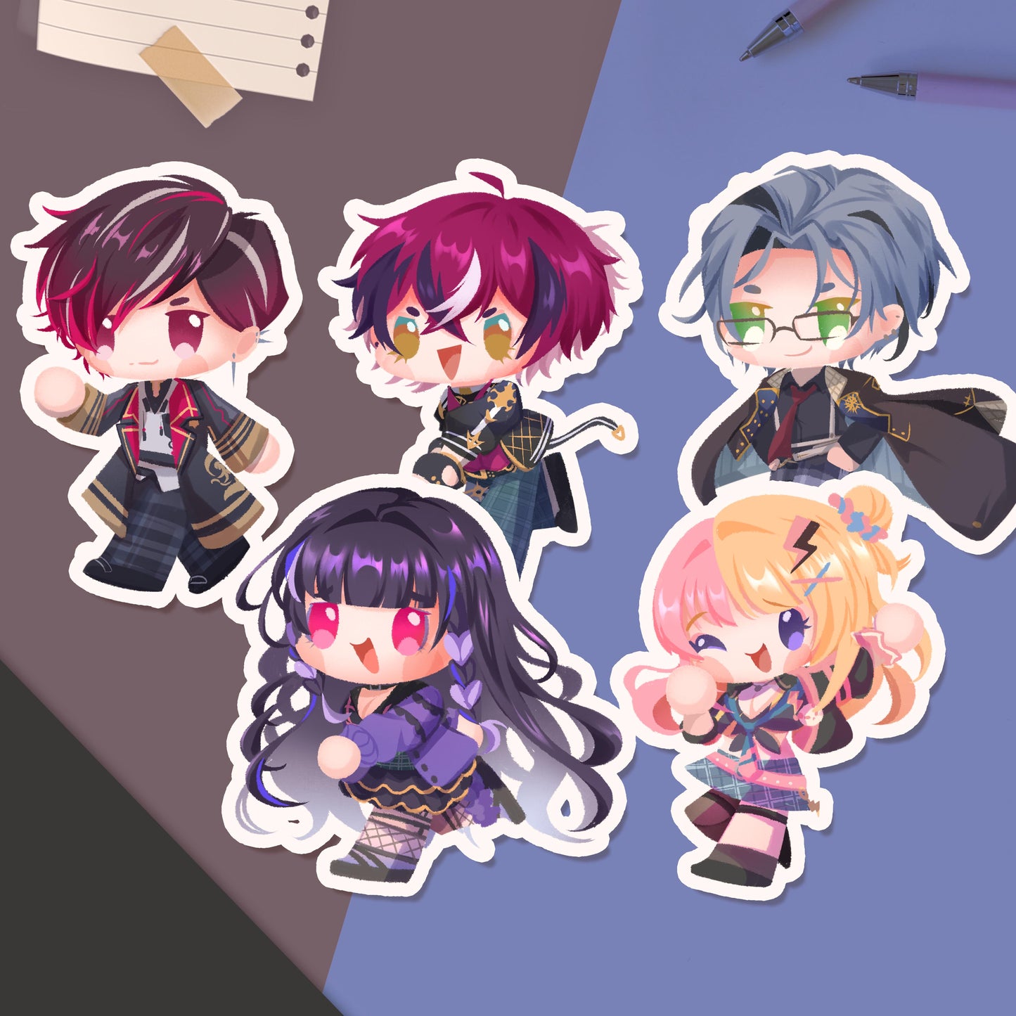 XSOLEIL (Nijisanji EN) - Chibi Sticker Set